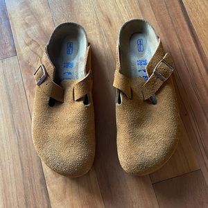 Boston Suede Birkenstock clog